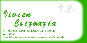 vivien csizmazia business card